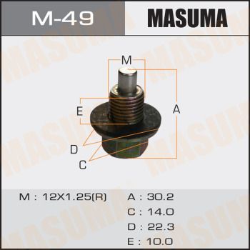Болт маслосливной с магнитом Masuma M49