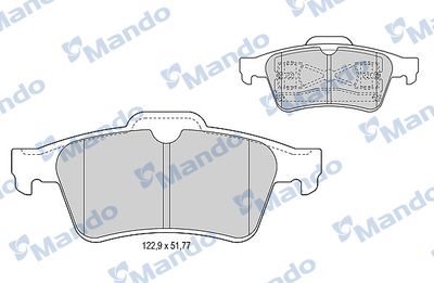 Колодки тормозные дисковые задние Mando MBF015956