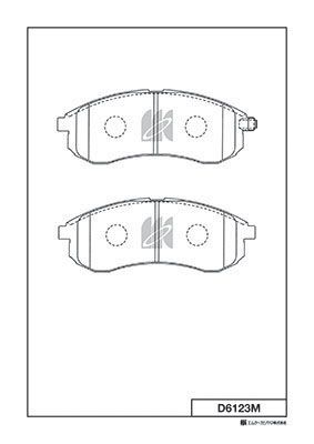 Колодки тормозные дисковые MK KASHIYAMA D6123M