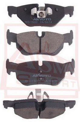 Колодки тормозные дисковые AKYOTO AKD19203
