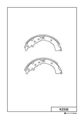 Колодки тормозные барабанные MK KASHIYAMA K2338
