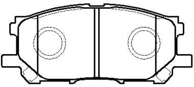 Колодки тормозные дисковые передние HSB HP5166