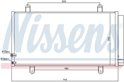 Радиатор кондиционера NISSENS 940443