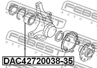 Подшипник передней ступицы FEBEST DAC4272003835