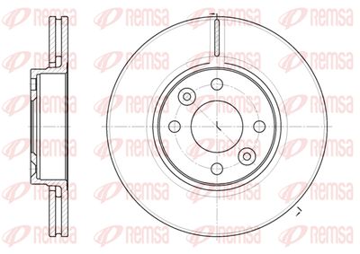 Диск тормозной передний REMSA 668310
