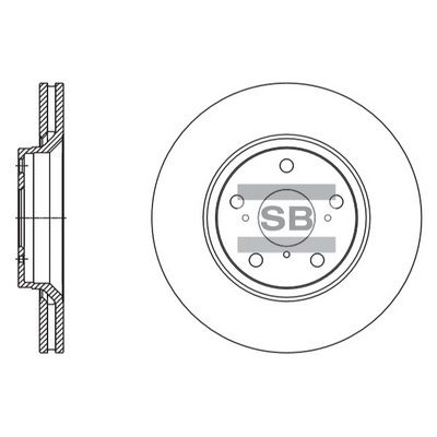 Диск тормозной SANGSIN SD4605
