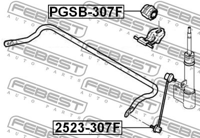 Втулка стабилизатора переднего FEBEST PGSB307F