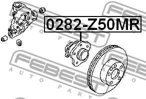 Ступица задняя FEBEST 0282Z50MR