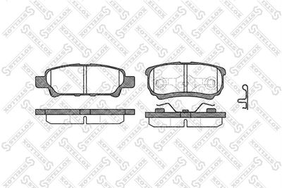 Колодки тормозные дисковые STELLOX 1062002SX