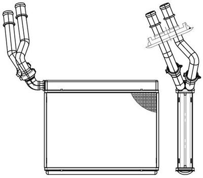 Радиатор отопителя LUZAR LRH1885