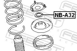 Подшипник опоры амортизатора NISSAN 543255V000