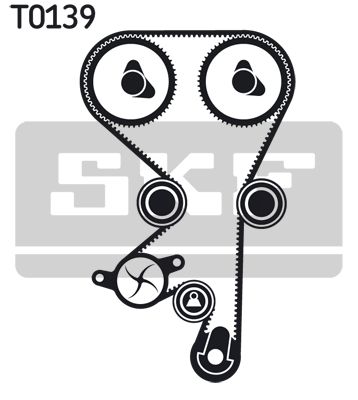 Комплект ремня ГРМ SKF VKMA05156