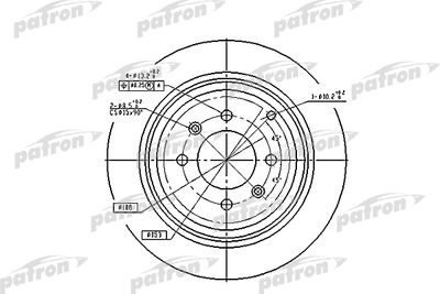 Диск тормозной задний PATRON PBD2781