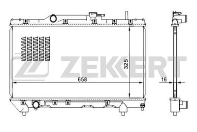 Радиатор охлаждения двигателя Zekkert MK1043