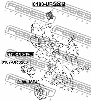 Натяжитель приводного ремня SUZUKI 1754054L00