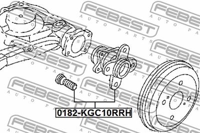 Ступица задняя FEBEST 0182KGC10RRH