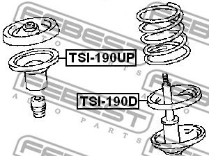 Проставка пружины верхняя FEBEST TSI190UP