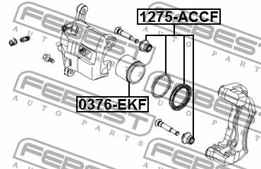 Ремкомплект суппорта тормозного FEBEST 1275ACCF