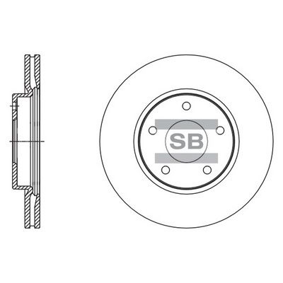 Диск тормозной SANGSIN SD4245