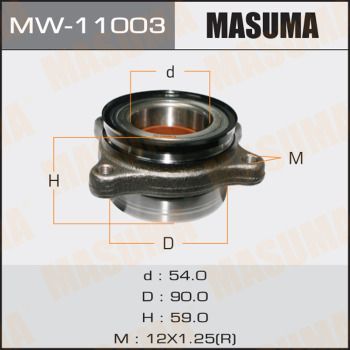 Подшипник передней ступицы Masuma MW11003