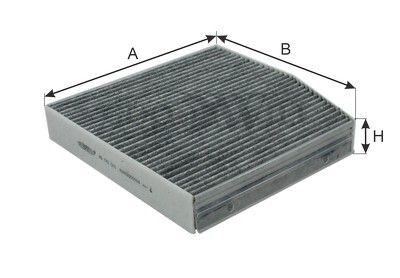 Фильтр салона угольный BIG FILTER GB9998C