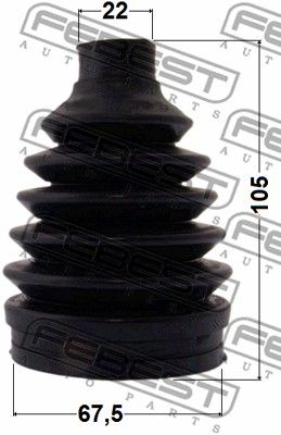 Пыльник ШРУС наружный комплект FEBEST 0417PGA2RR