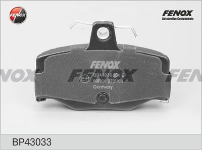Колодки тормозные задние FENOX BP43033