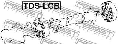 Муфта кардана FEBEST TDSLCB