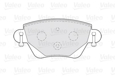 Колодки тормозные задние VALEO 301434