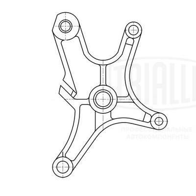 Ролик натяжной ремня ГРМ TRIALLI CM6070