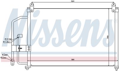 Радиатор кондиционера NISSENS 94412