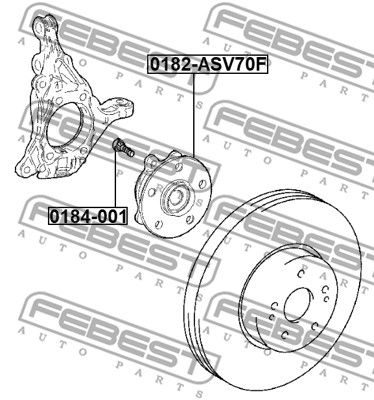 Ступица передняя TOYOTA 4355033010
