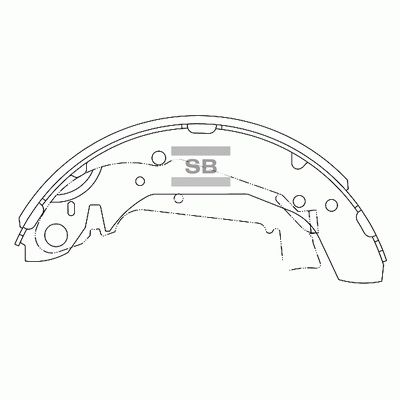 Колодки тормозные барабанные SANGSIN SA111