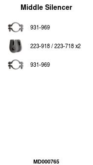 Глушитель средняя часть POLMOSTROW 21263