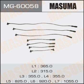 Комплект проводов высоковольтных Masuma MG60058
