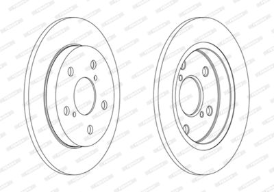 Диск тормозной задний FERODO DDF1788C