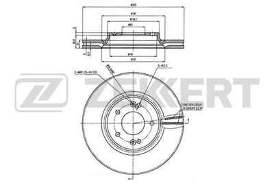 Диск тормозной Zekkert BS6021