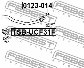 Втулка стабилизатора переднего FEBEST TSBUCF31F
