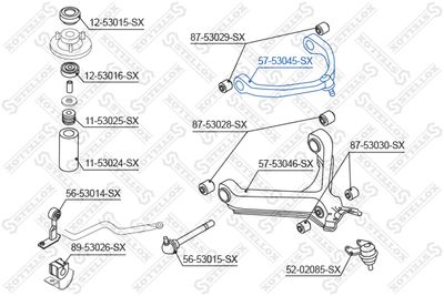 Рычаг подвески STELLOX 5753045SX