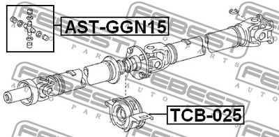 Крестовина карданного вала FEBEST ASTGGN15