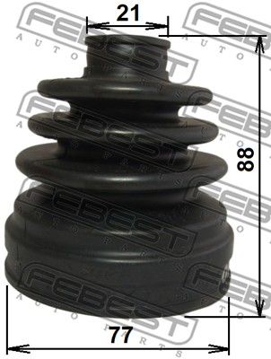 Пыльник ШРУС внутреннего комплект FEBEST 0415CU4WT
