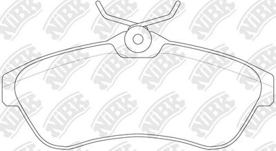 Колодки тормозные дисковые NIBK PN0206