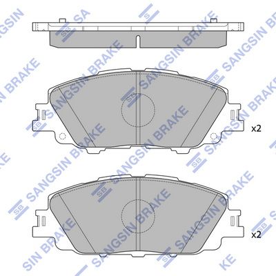 Колодки тормозные дисковые SANGSIN SP4340