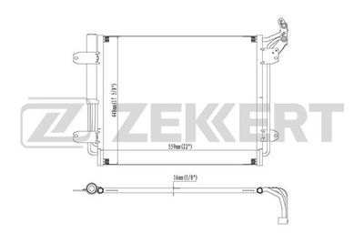 Радиатор кондиционера Zekkert MK3170