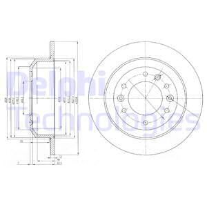 Диск тормозной задний DELPHI BG4138