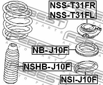 Пыльник амортизатора NISSAN 54050JD00A