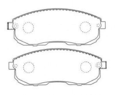 Колодки тормозные дисковые передние AKYOTO AKD2162