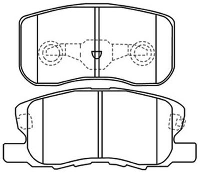 Колодки тормозные дисковые передние AKYOTO AKD3500