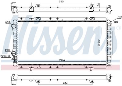 Радиатор охлаждения NISSENS 61390