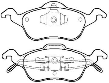 Колодки тормозные дисковые HSB HP5120